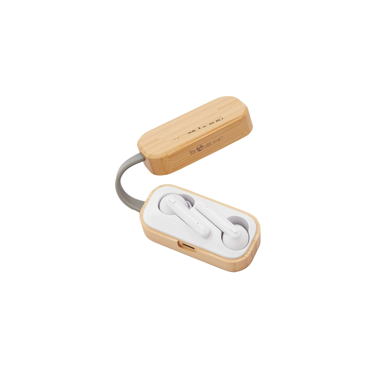 Auriculares ECO BT Bambú con Logo Nal