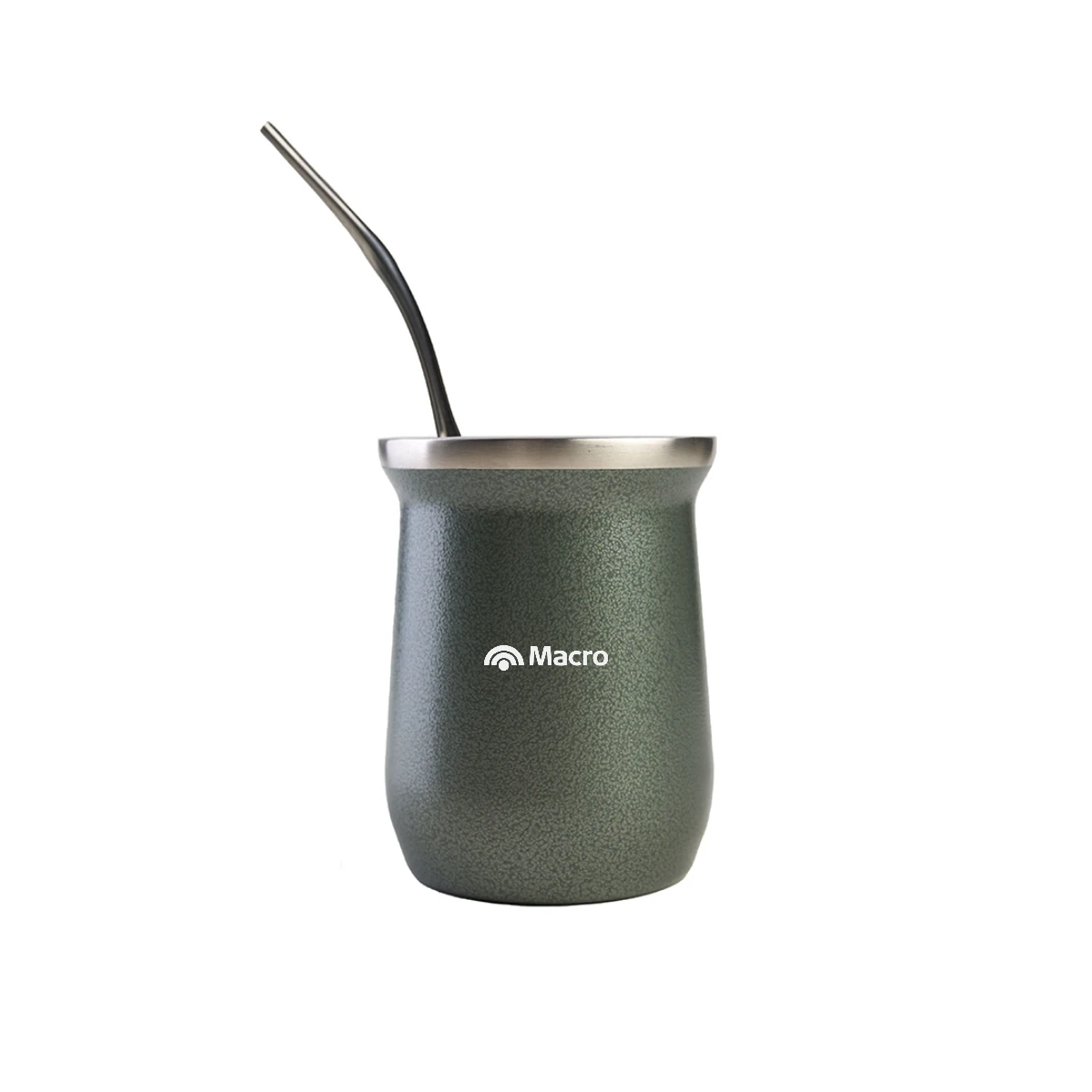 Mate acero inoxidable con logo